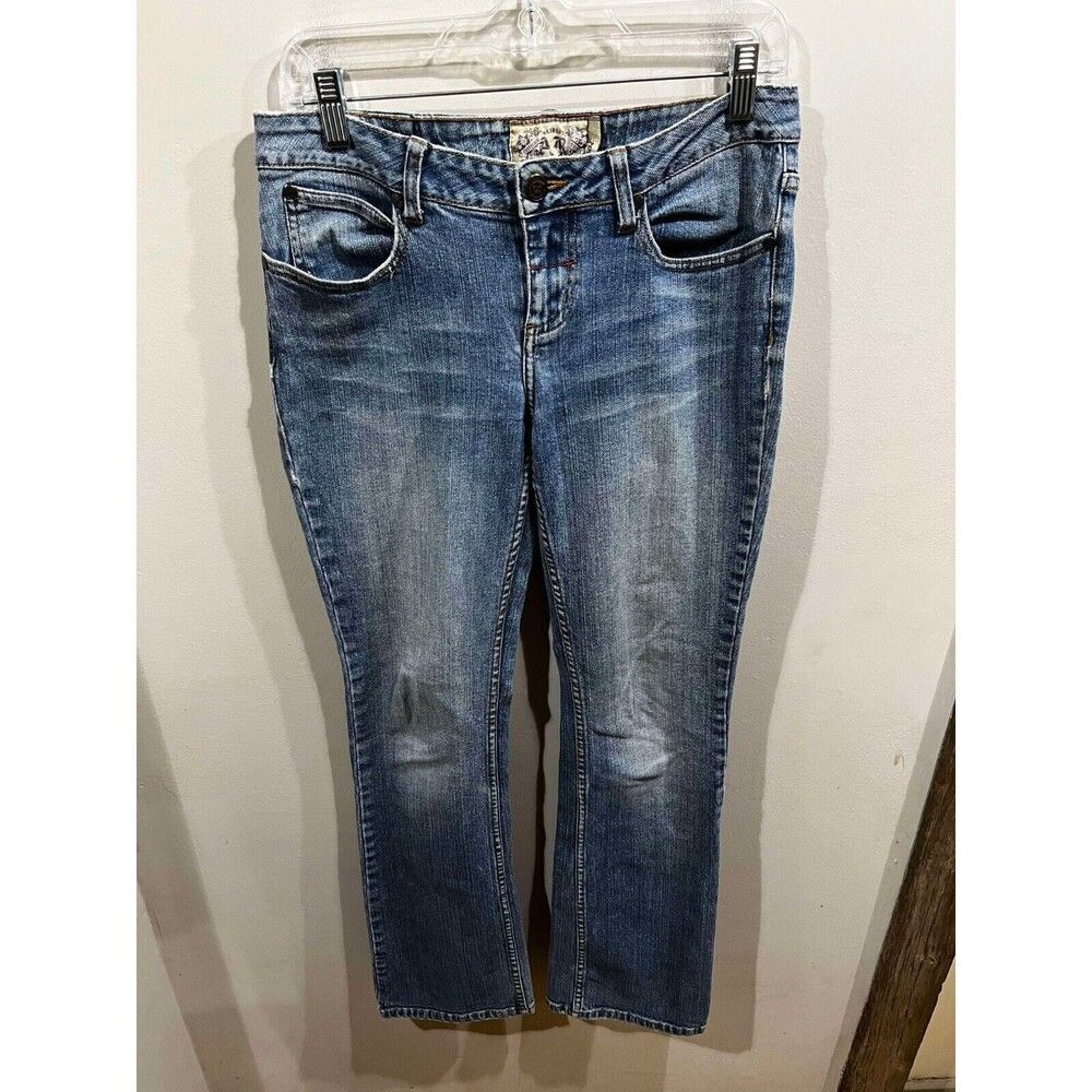 American Rag Jeans Women's 5 Blue Mid Rise Bootcut Denim Western Rodeo Cowgirl